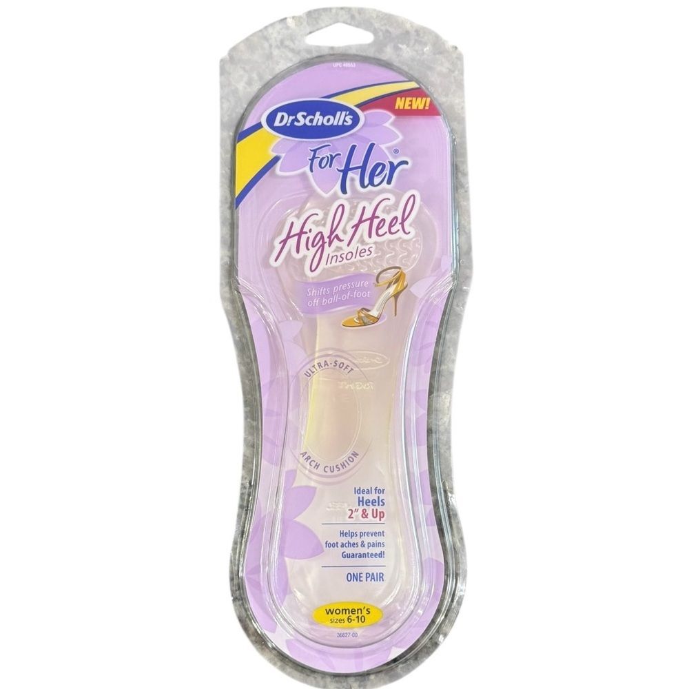 Dr. Scholl’s For Her High Heel 2+ Inch Shoe Inserts. One Pair. Size 6-10. NEW.